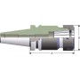 Цанговий патрон BBT40xER40-100 312472.DGP Хвостовик BBT 40 Цанга ER40 Виліт 100 Діаметр гайки 63 Degerli (Турція)