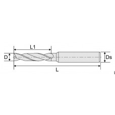 DFN19500302 Свердло твердосплавне